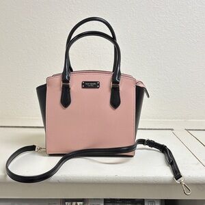 Kate Spade Pink and Black Satchel